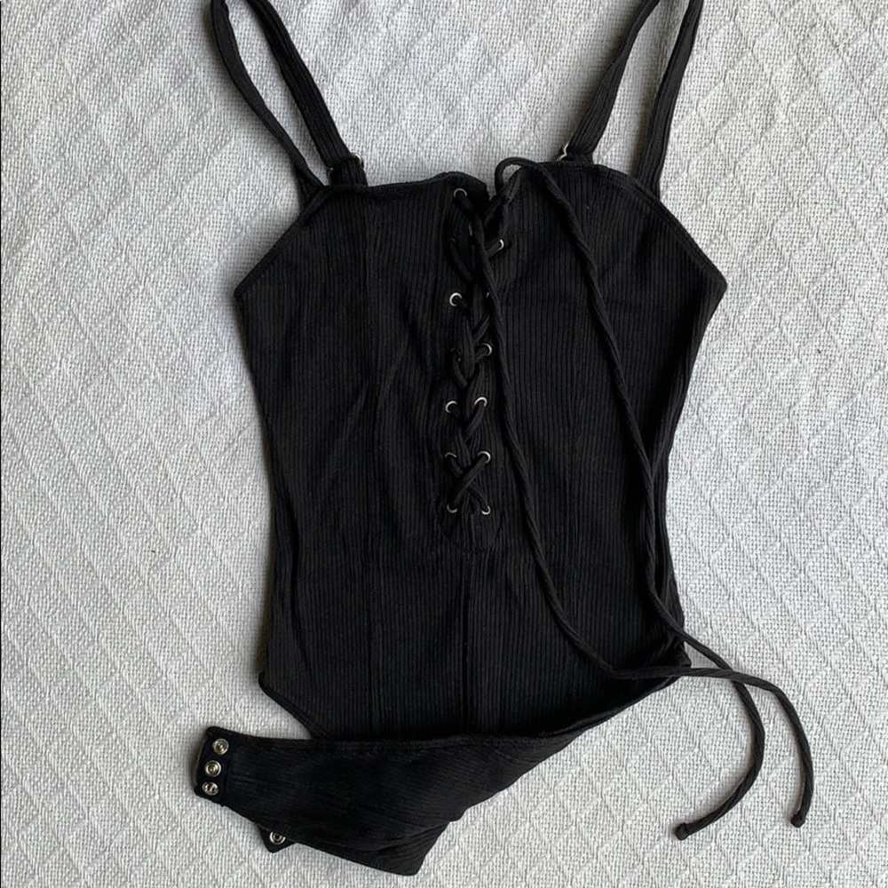 Out From Under Urban Outfitters BLK Bodysuit Small